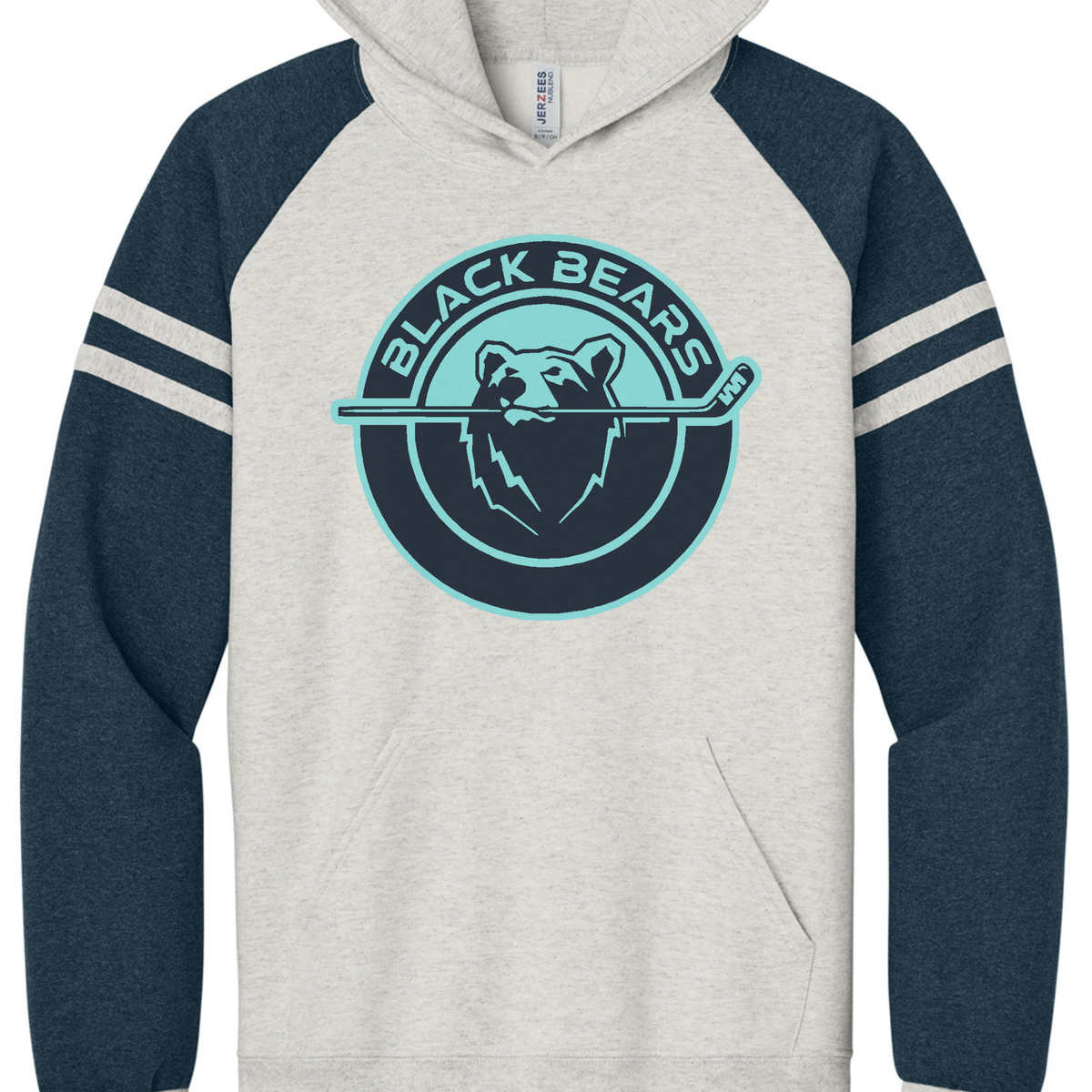 Jerzees® Unisex NuBlend® Varsity Colorblock Hooded Sweatshirt
