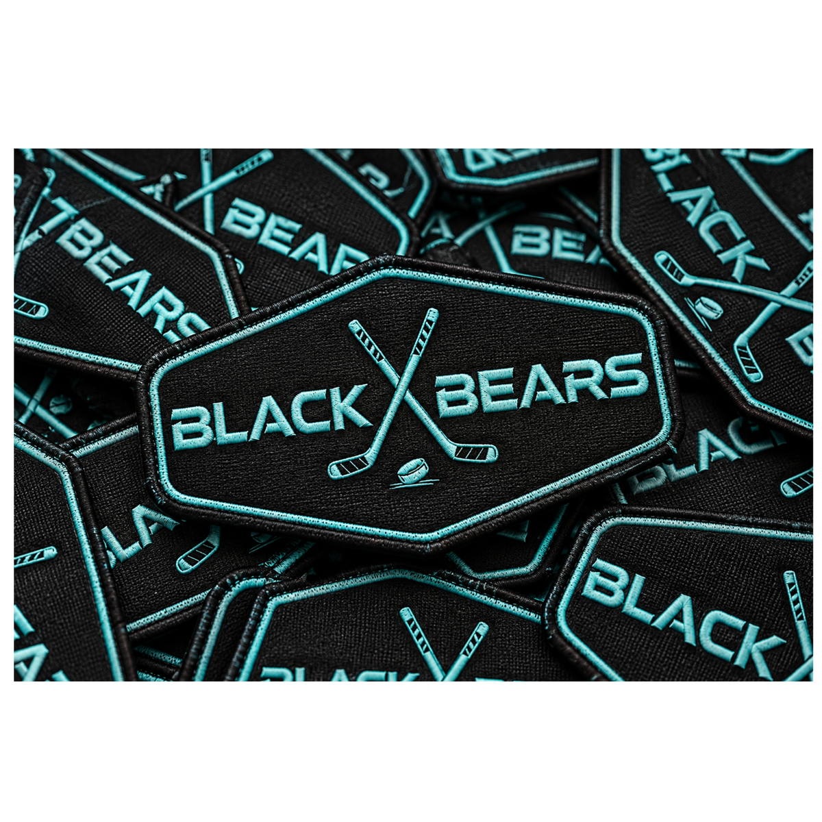 Black Bears Heat-Applied Patch