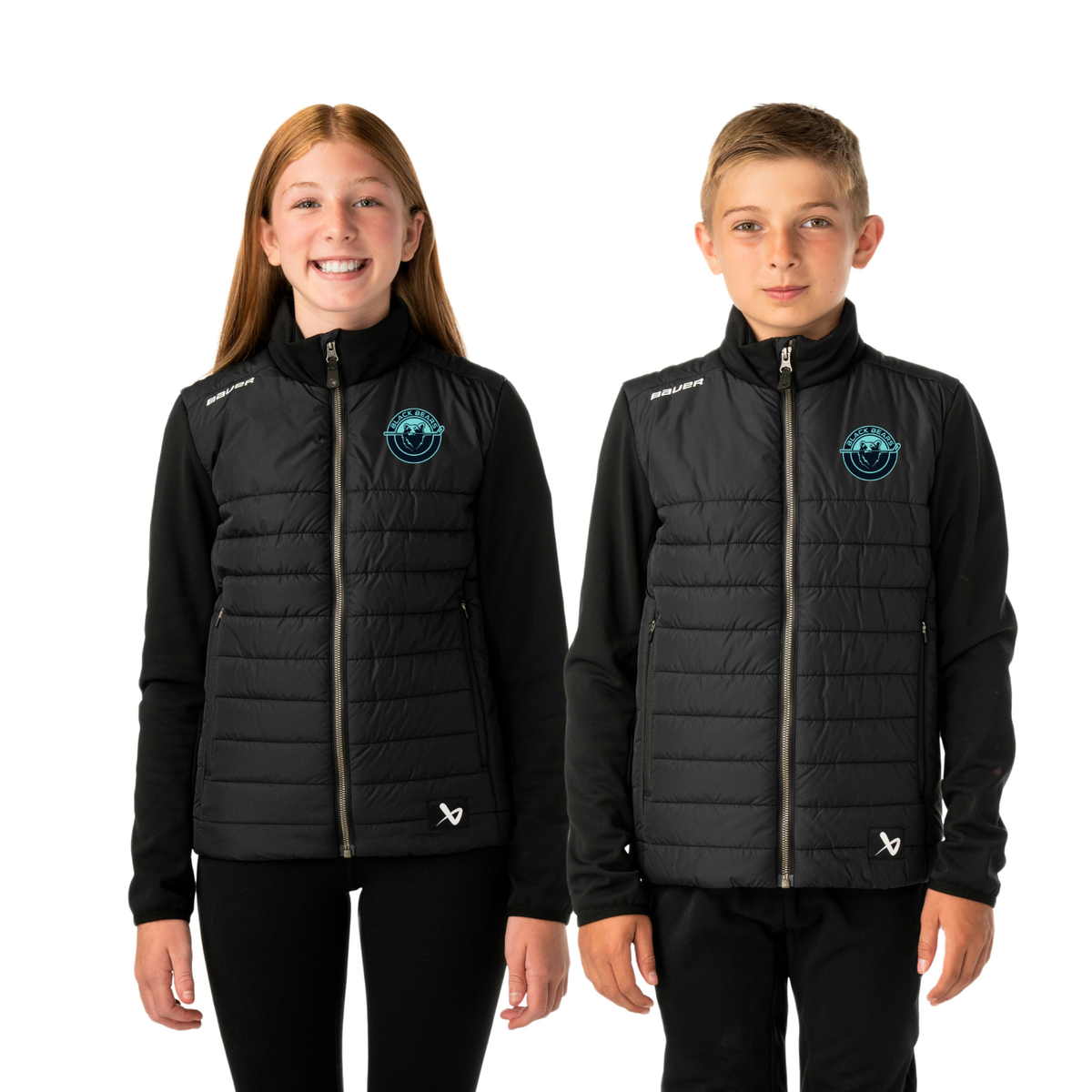 BAUER S26 TEAM HYBRID JACKET YTH-BLACK