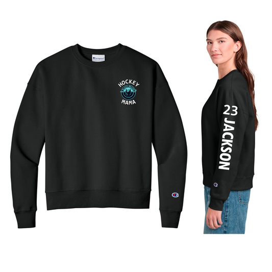 Champion® Women’s Powerblend® Crewneck Sweatshirt - Hockey Mama