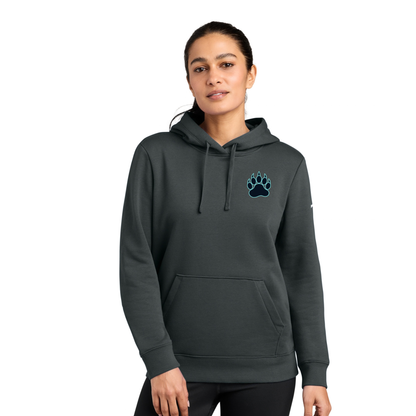Nike Women's Club Fleece Sleeve Swoosh Pullover Hoodie