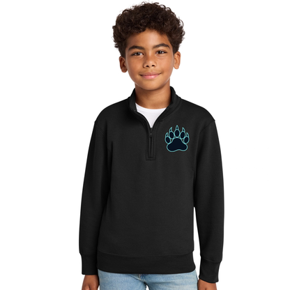 Port &amp; Co® Youth Core Fleece 1/4-Zip Pullover Sweatshirt