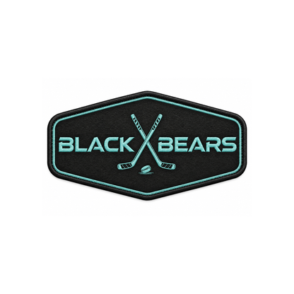 Black Bears Heat-Applied Patch