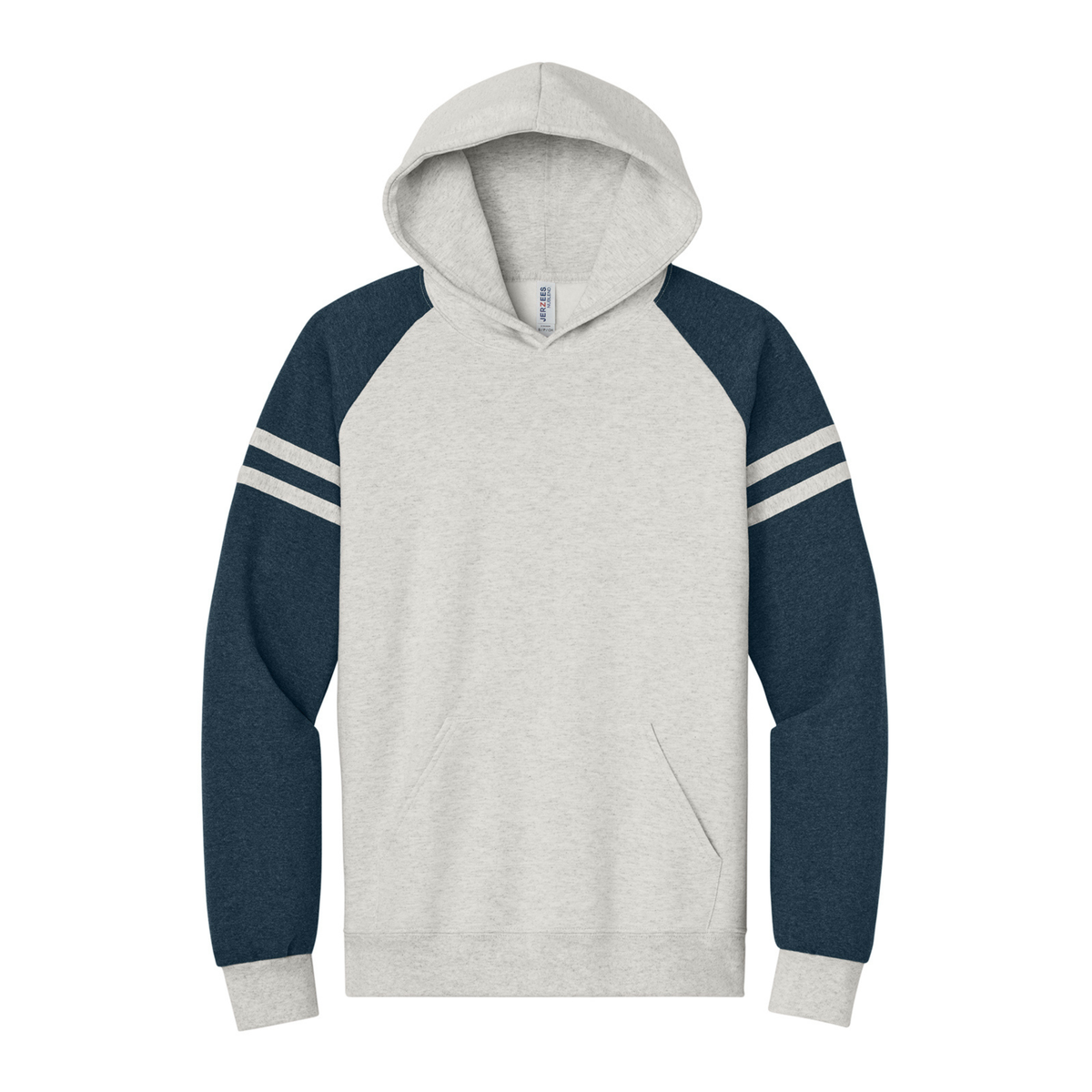 Jerzees® Unisex NuBlend® Varsity Colorblock Hooded Sweatshirt