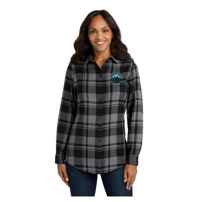 Port Authority® Women's Plaid Flannel Tunic